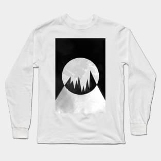 Negative Moon - Geometric & Polygon VTwo Long Sleeve T-Shirt